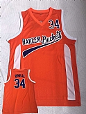 Harlem Buckets 34 O'Neal Orange Uncle Drew Movie Basketball Jersey,baseball caps,new era cap wholesale,wholesale hats